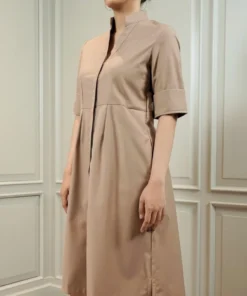 Maison-Juwita-RIVIERA-DRESS-COKELAT-MUDA