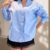 Maison Juwita - SOLENE OVERSIZED TOP - BABY BLUE