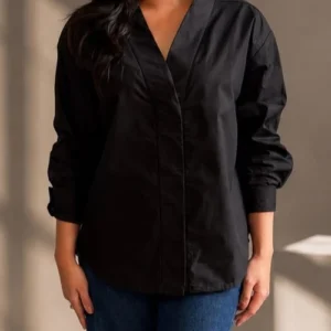 Maison-Juwita-SOLENE-OVERSIZED-TOP-BLACK