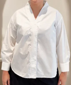 SOLENE OVERSIZED TOP - BROKEN WHITE - Gambar 5