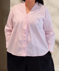 SOLENE OVERSIZED TOP - PINK - Gambar 3