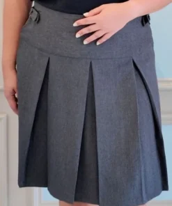 PREPPY SKIRT – ASH GREY - Gambar 3