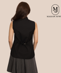 Harlow Vest Shirt Black - Gambar 2