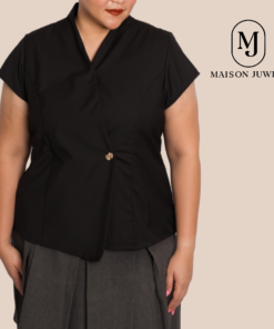 Harlow Vest Shirt Black - Gambar 5