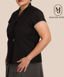Harlow Vest Shirt Black - Gambar 7